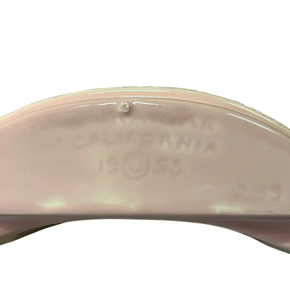 Vintage 1955 Miramar of California Pink Pottery Planter Bowl - MCM Ceramic - Picture 7 of 15